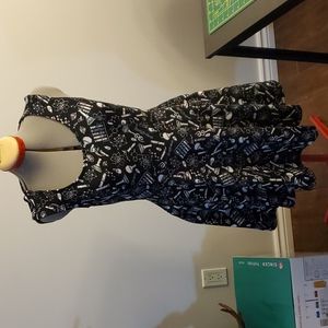 Science patterned dress